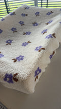 Aankleedkussenhoes teddy lila flower