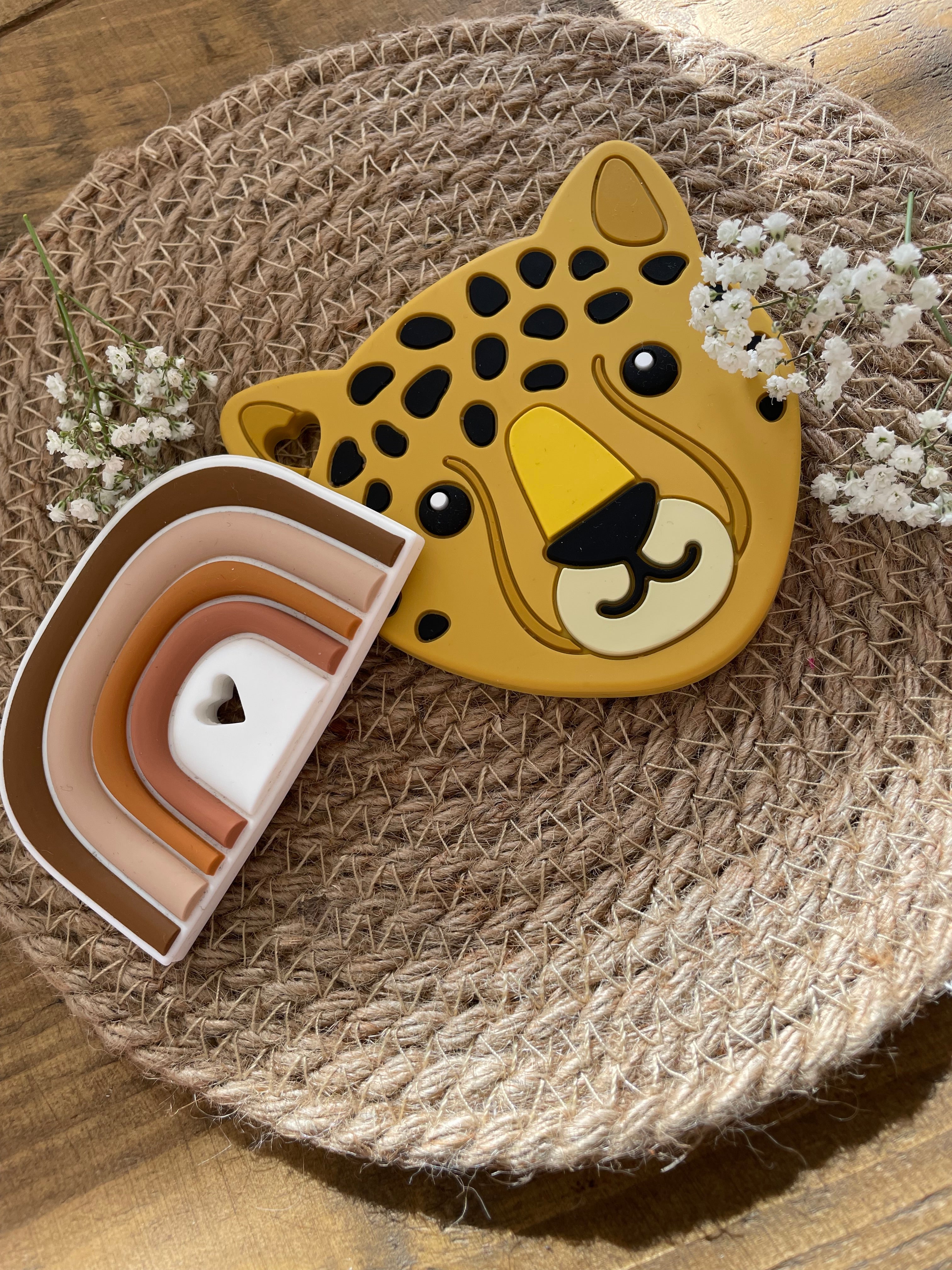 Lytse boef Bijtspeeltje Regenboog bruin