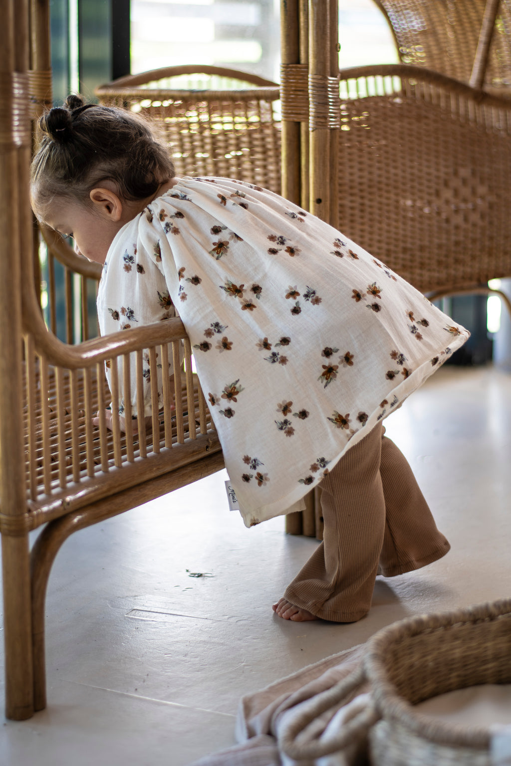 Blouse Brown flower