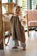 Blouse jurk Brown Embroidery