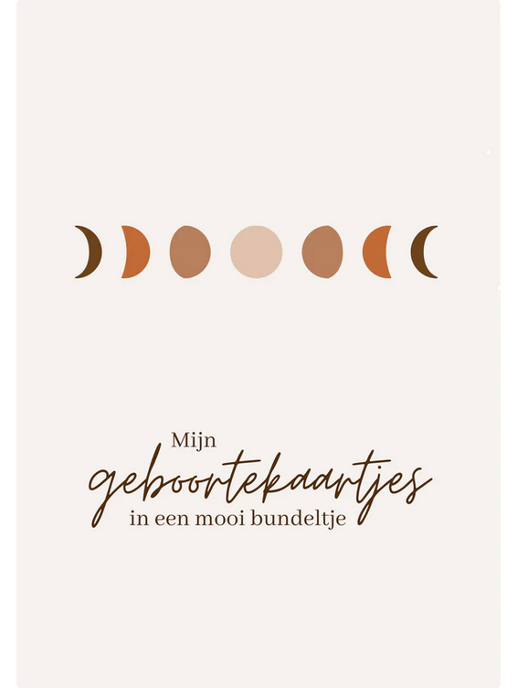 Lytse boef Bewaarbundel geboortekaartjes A5 - Maan