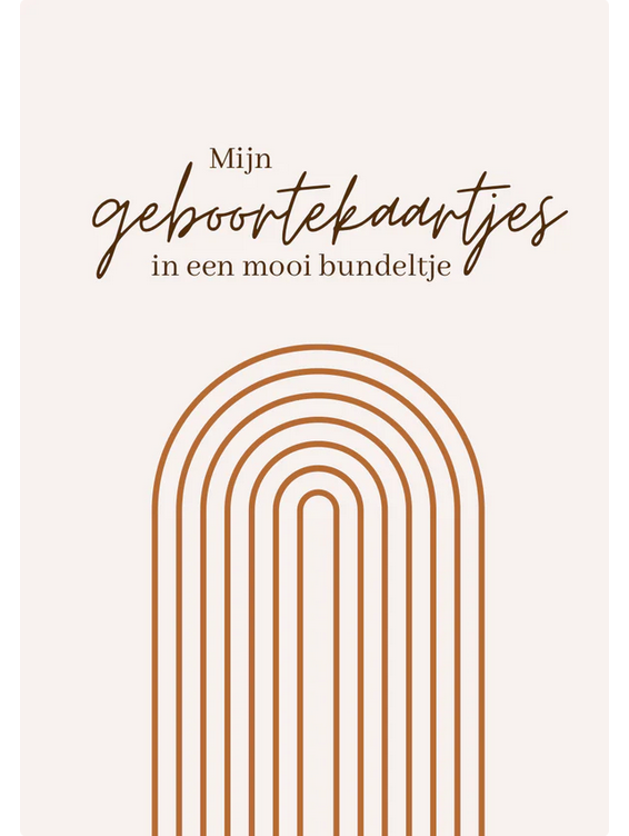 Lytse boef Bewaarbundel geboortekaartjes A5 - Regenboog