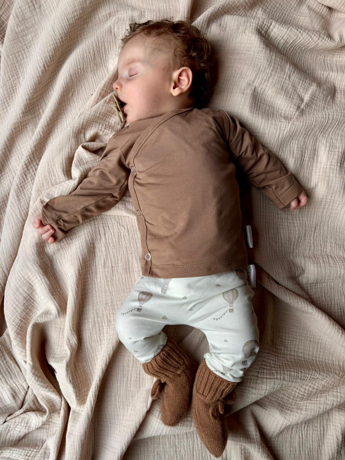 Overslagshirtje taupe