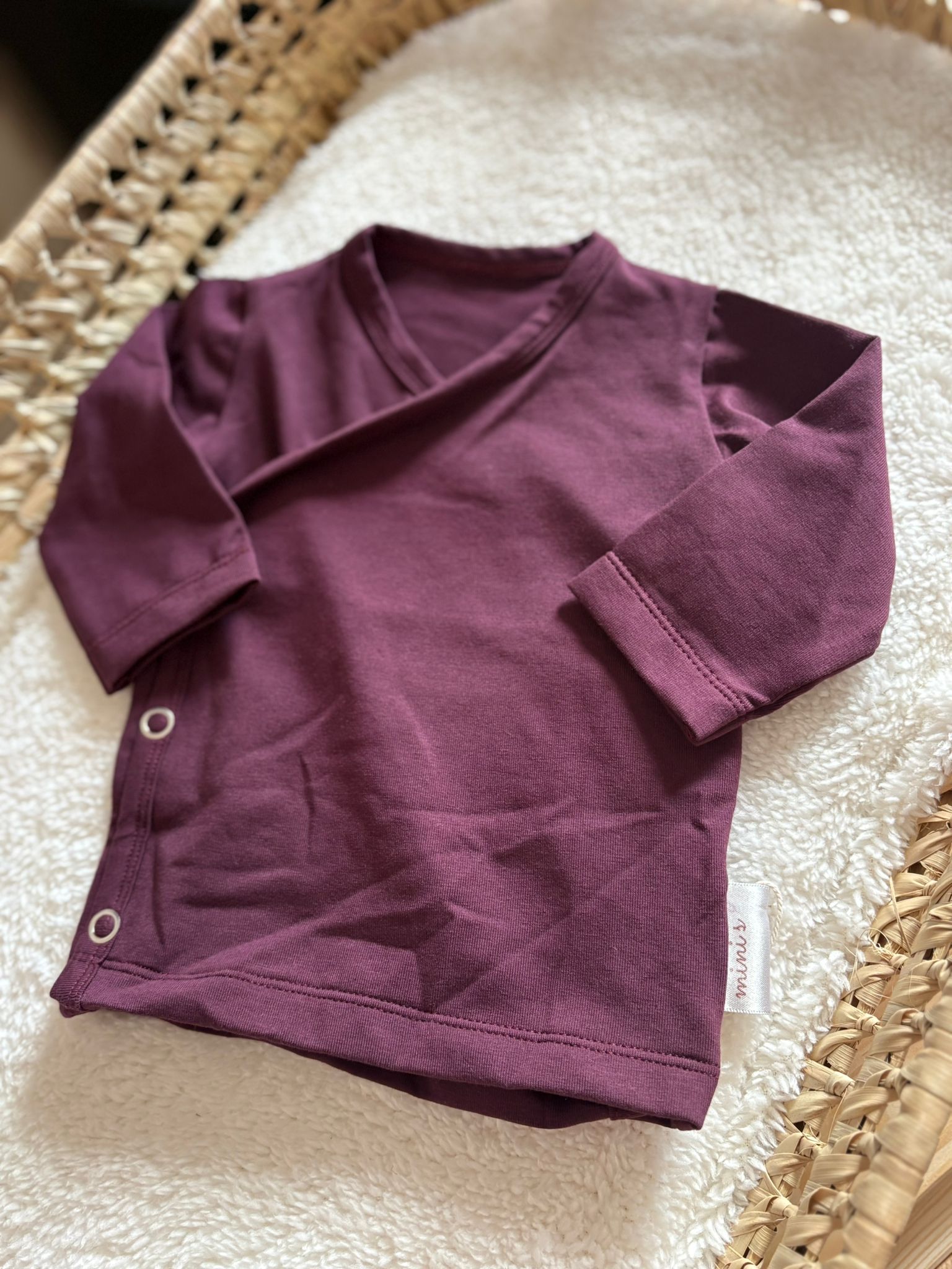 overslagshirtje aubergine