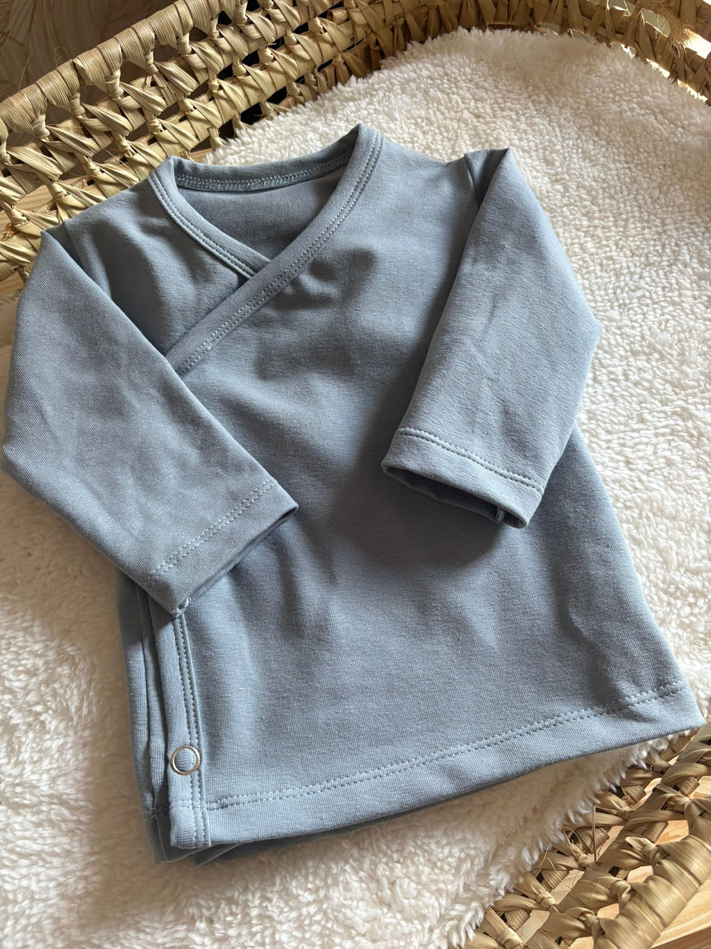 Overslagshirtje jeans blauw