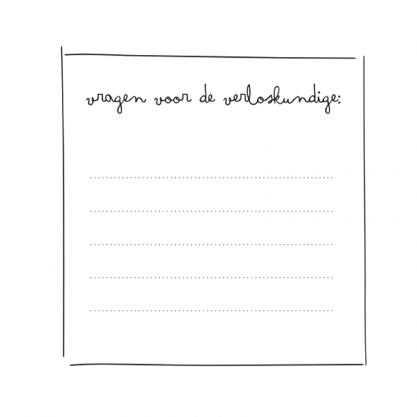 Kidooz Negenmaanden invulboek